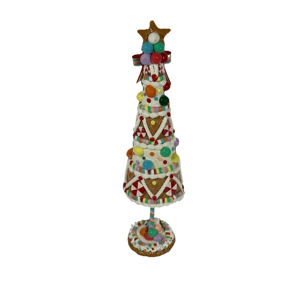Cupcakes and Cashmere Gingerbread Christmas Tree Candy Decor